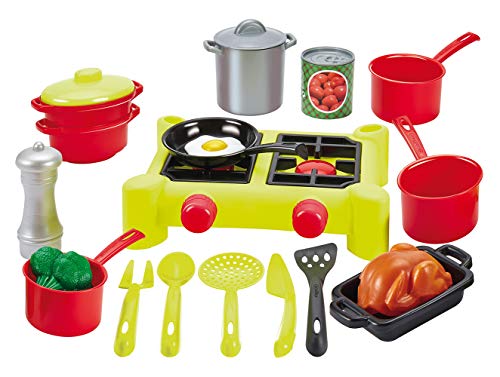 100% Chef-227-2649 Paquete de Cocina y Accesorios, Multicolor (Simba Toys 2649)