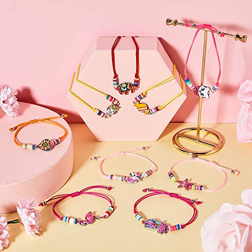 15 Pulseras de Niñas de Animal Unicornio Amistad Gato Mariposa para Premio de Fiesta Disfraz (Estilo Clásico)