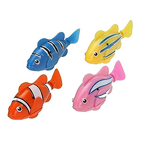 2 PCS juguete electrónico realista mini robótica pez pescado de la robótica pescado para niños (Colorful)