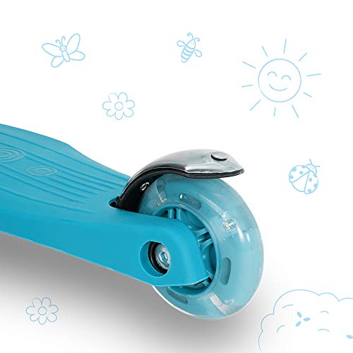 3StyleScooters® RGS-1 Patinete de Tres Ruedas para Niños Pequeños Niños de 3 Años o Más - con Luces LED en Las Ruedas - Diseño Plegable - Manillar Ajustable