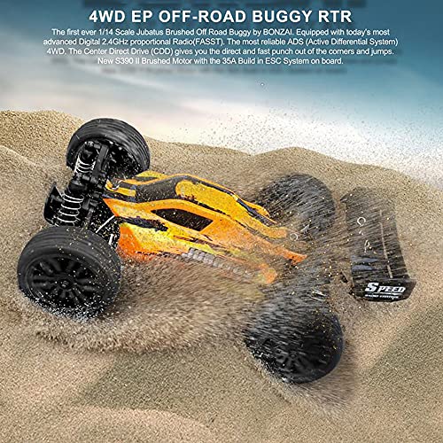 40 Km/H Fast Drift RC Rally Car, 1/14 Eléctrico Short Course Rally Monster RTR, Camión RC 4WD con Absorción De Impactos Y Carga por Resistencia A Caídas, Vehículo Todo Terreno De Escalada