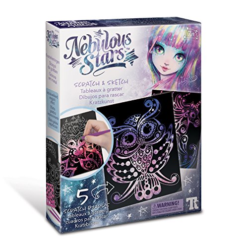4M-Nebulous Stars NS11014 Scratch and Sketch Art Arte de rascar y Bosquejo, Color Colorido