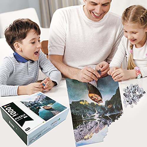 Aapxi Rompecabezas de 1000 piezas para adultos paisaje rompecabezas decoración del hogar 70 x 50 cm