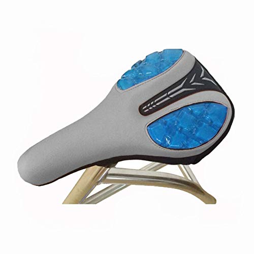 Accesorios para bicicletas Sillín de silicona líquida Asiento suave de la cubierta del amortiguador de la cubierta de una silla cómoda for MTB Accesorios Piezas ( Color : Light Grey , Size : Gratis )