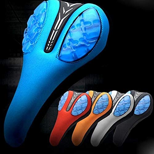 Accesorios para bicicletas Sillín de silicona líquida Asiento suave de la cubierta del amortiguador de la cubierta de una silla cómoda for MTB Accesorios Piezas ( Color : Light Grey , Size : Gratis )