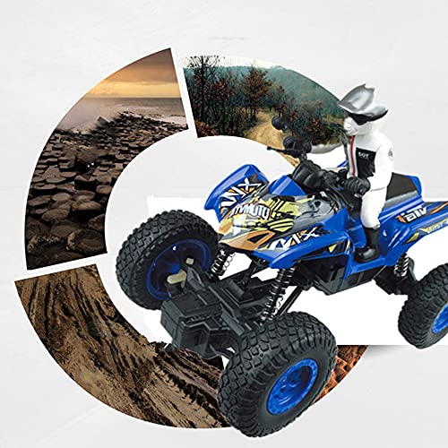 ADISVOT Coche RC 4WD Bigfoot Off-Road Crawler Desert Buggy eléctrico de Alta Velocidad Fast Furious All Terrains Off-Road Car 2.4GHz Radio Control Truck para niños de 8 a 12 años de Edad Juguete