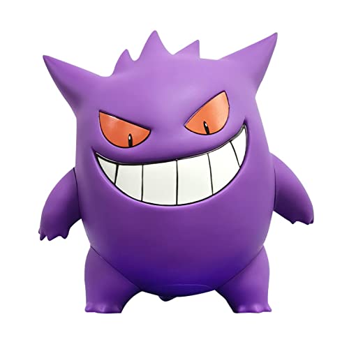 Akazan 38cm Japón Anime PVC Juego Decoración Regalo Pokemon 1: 1 Gengar Artesanía Tienda Muebles Figura Juguetes Otaku Favorito Edición Limitada Modelo Estatua Estática