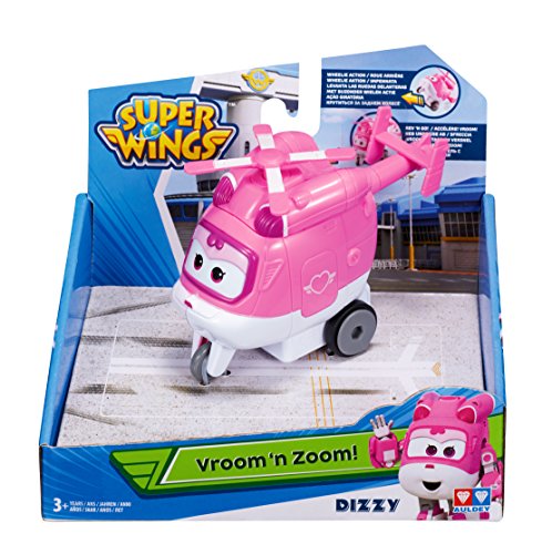 Alpha Animation & Toys Super Wings Vroom ‘N Zoom Dizzy Vehículo de Juguete - Vehículos de Juguete (Rosa, Color Blanco, 4 Año(S), 9 Año(S), Niño/Niña, Interior, China), 8 Cm