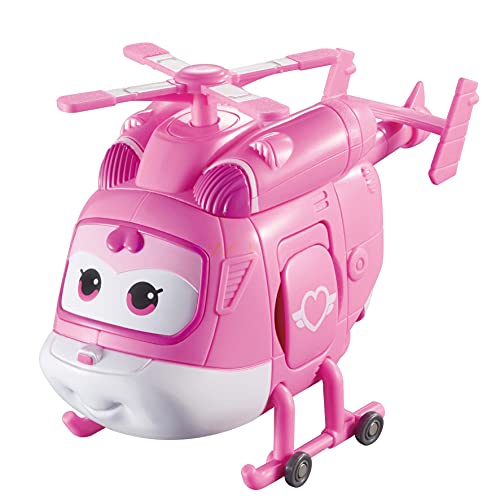 Alpha Animation & Toys- Transforming Super Wings YW710240 Transfoming Dizzy, Color rosa, blanco (