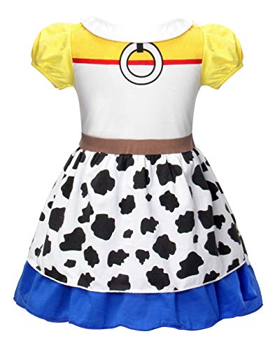 AmzBarley Disfraz Princesa Vestido Jessie Traje Niñas Navidad Fiesta Boda Bautizo Baile Falda Niña Costume Cumpleaños Halloween Cosplay Carnaval 5-6 Años