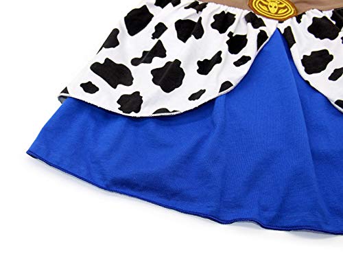 AmzBarley Disfraz Princesa Vestido Jessie Traje Niñas Navidad Fiesta Boda Bautizo Baile Falda Niña Costume Cumpleaños Halloween Cosplay Carnaval 5-6 Años
