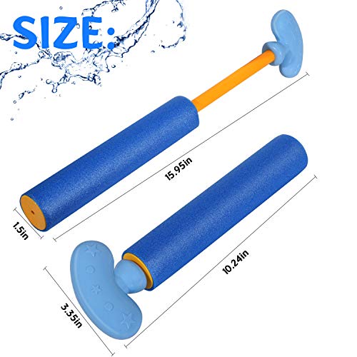 ARANEE Pistola de Agua Niños, 6 Pack Juego de Pistola de Agua d'Espuma, Juguetes para Piscina, Pistola de Agua de Verano para Playa