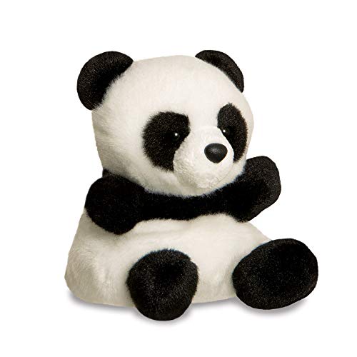 AURORA, 61350, Palm Pals Bamboo Panda, 15 cm, Juguete Suave, Negro y Blanco