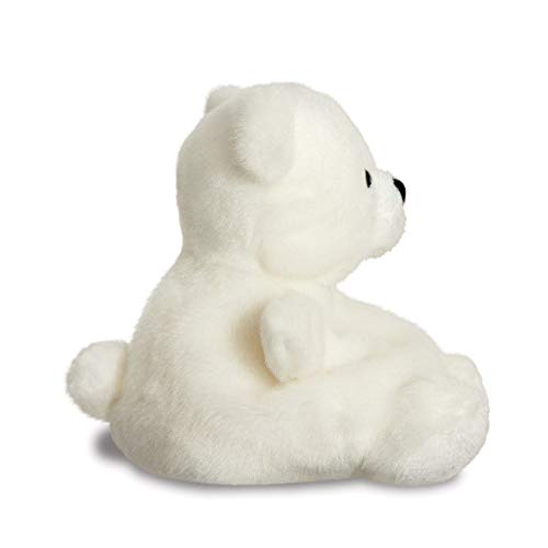 Aurora, 61355, Oso Polar nevado de Palm Pals, 12 cm, Juguete Suave, Blanco