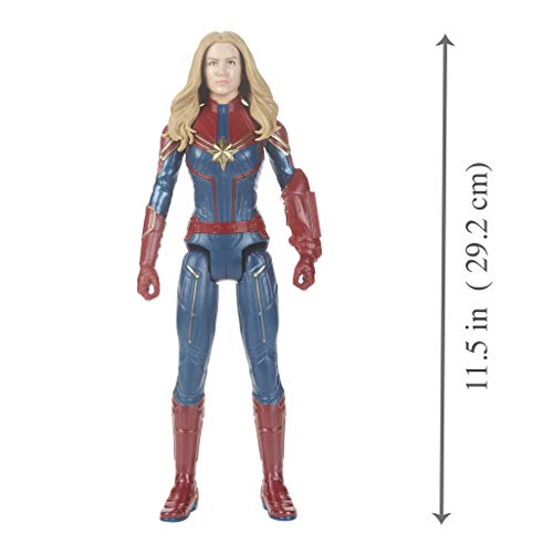 Avengers- Titan Hero FX Figura Capitana Marvel, Multicolor (Hasbro E3307105)