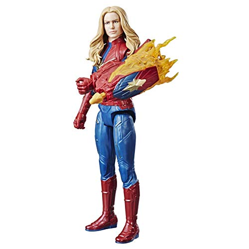 Avengers- Titan Hero FX Figura Capitana Marvel, Multicolor (Hasbro E3307105)