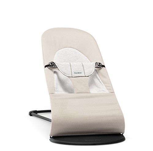 BABYBJÖRN Hamaca Balance Soft, Algodón/Jersey, Beige/Gris