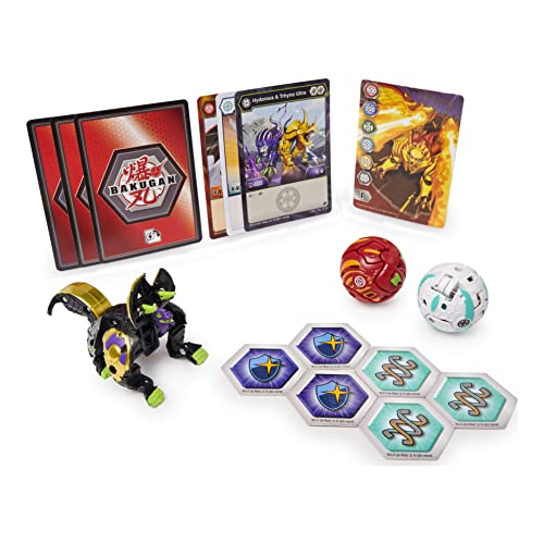 Bakugan Paquete de 3 Figuras de acción coleccionables Fusionadas Hydorous x Trhyno Ultra, Armored Alliance
