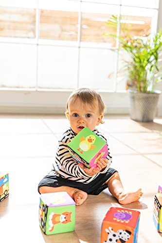 Bambino, Bloques blanditos, Juguete cubos blanditos para bebé a partir de 6 meses