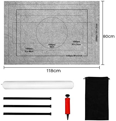 BangShou Tapete para Puzzle Roll Fieltro Puzzles Tapete Puzzle Mat Felt Mat para 1000/1500/2000 Piezas Puzzles