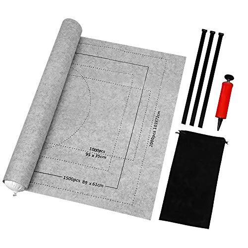 BangShou Tapete para Puzzle Roll Fieltro Puzzles Tapete Puzzle Mat Felt Mat para 1000/1500/2000 Piezas Puzzles