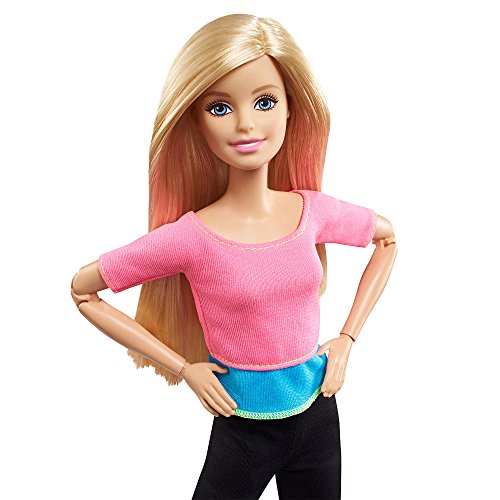 Barbie Fashionista Made to Move, Muñeca articulada top color rosa, juguete +3 años (Mattel DHL82)