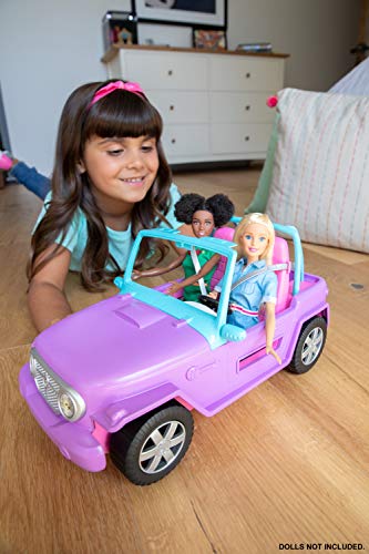 Barbie Jeep, coche todo terreno al aire libre, coche de juguete (Matte GMT46)
