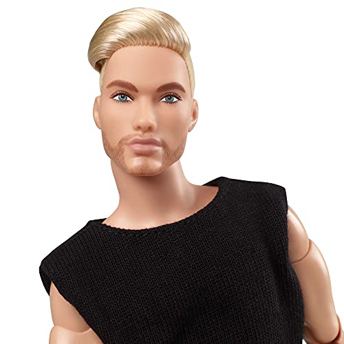 Barbie Ken Movimiento sin límites Muñeco pelo rubio con accesorios de moda de juguete (Mattel GTD90)