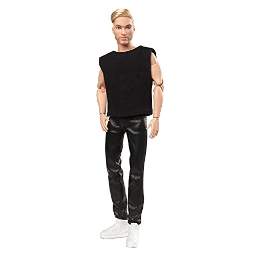 Barbie Ken Movimiento sin límites Muñeco pelo rubio con accesorios de moda de juguete (Mattel GTD90)