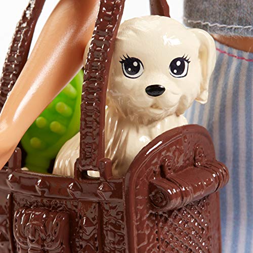 Barbie - Vamos de picnic Muñeca con animales y accesorios, juguetes 3 años (Mattel FPR48)