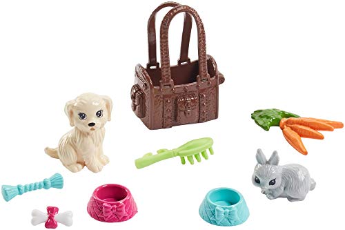 Barbie - Vamos de picnic Muñeca con animales y accesorios, juguetes 3 años (Mattel FPR48)