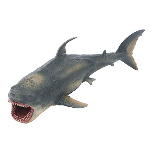 BESPORTBLE Modelo de tiburón de plástico realista, Megalodón, tiburón, océano, animales, artesanía, ornamento, pez marino, educación, juguete cognitivo para niños