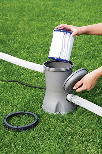 BESTWAY 58094 - Set de Dos Filtros de Agua Tipo II para Depuradora de Cartucho de 2.006 y 3.028 litros/hora para Bombas de 220-240 V Ø10,6x13,6 cm Fácil de limpiar