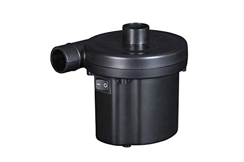 BESTWAY 67287 - Colchón Hinchable Doble 191x137x22 cm con un Inflador Eléctrico Incluido, Superficie Flocada para Interior / Exterior con Bolsa de Transporte
