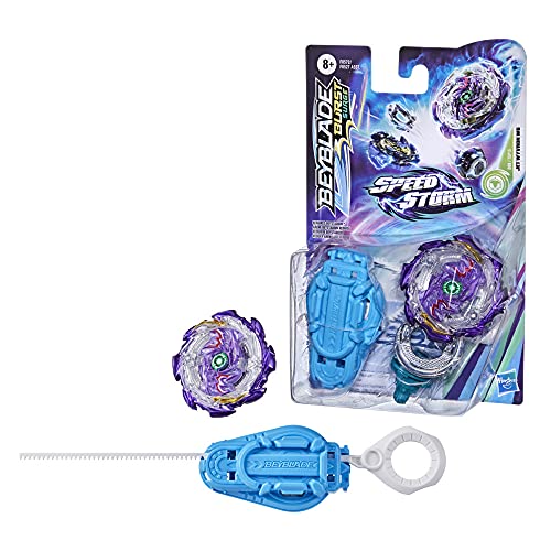 Beyblade Burst Surge Speedstorm - Kit Inicial - Top Infinite Achilles A6 - Top de Batalla Equilibrio con Lanzador - Juguete para niños
