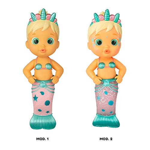 Bloopies Sirenas Flowy Muñeca sirena que lanza Agua y hace Burbujas, Juguete de baño para +18 meses