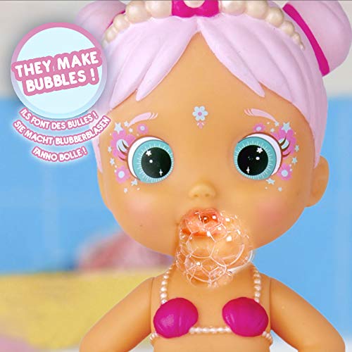 Bloopies Sirenas Flowy Muñeca sirena que lanza Agua y hace Burbujas, Juguete de baño para +18 meses