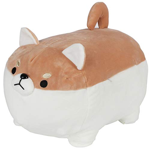 Boosns Felpa Perros Corgi Gigante De Peluche 40cm (Amarillo, 40cm)