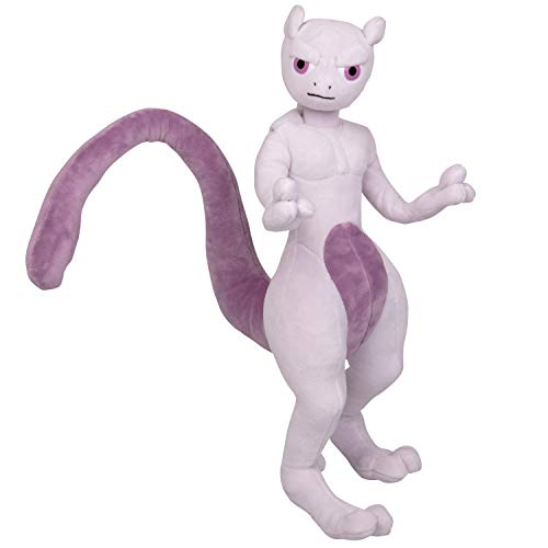 Boti 35799 - Peluche de acción Mewtwo, Conocido por Pokémon película Detective Pikachu, 30 cm de Alto, para acurrucarse y Jugar, imprescindible para Todos los Fans,, Multicolor