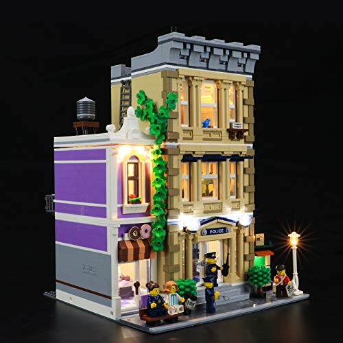 BRIKSMAX Kit de iluminación LED Lego Creator Expert Stazione di Polizia - Compatible con Lego 10278 Building Blocks Model- No incluir el Conjunto de Lego