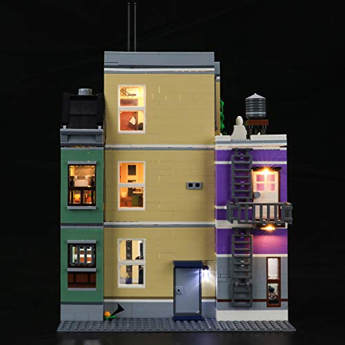 BRIKSMAX Kit de iluminación LED Lego Creator Expert Stazione di Polizia - Compatible con Lego 10278 Building Blocks Model- No incluir el Conjunto de Lego
