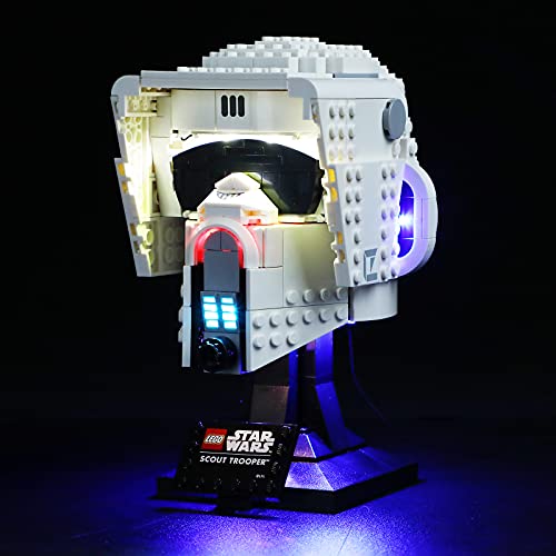BRIKSMAX Kit de iluminación LED para casco LEGO Star Wars Scout Trooper™ – Compatible con Lego 75305 Building Blocks Model- No incluye el juego Lego