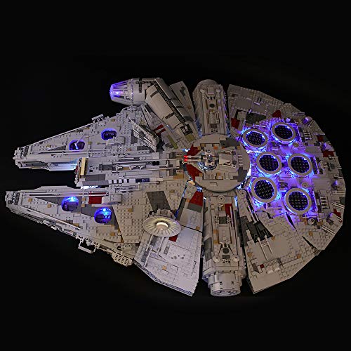 BRIKSMAX Kit de Iluminación Led para Lego Millennium Falcon, Compatible con Ladrillos de Construcción Lego Modelo 75192, Juego de Legos no Incluido