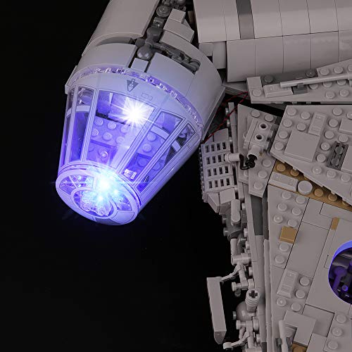 BRIKSMAX Kit de Iluminación Led para Lego Millennium Falcon, Compatible con Ladrillos de Construcción Lego Modelo 75192, Juego de Legos no Incluido