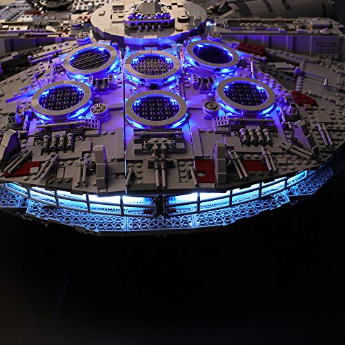 BRIKSMAX Kit de Iluminación Led para Lego Millennium Falcon, Compatible con Ladrillos de Construcción Lego Modelo 75192, Juego de Legos no Incluido