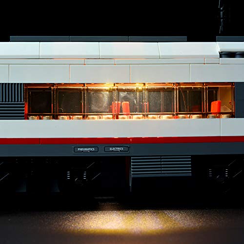 BRIKSMAX Kit de Iluminación Led para Tren De Pasajeros De Alta Velocidad -Compatible con Ladrillos de Construcción Lego Modelo 60051 -Juego de Legos no Incluido