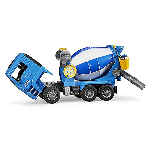 Bruder-02744 Man Hormigonera, Color Azul y Blanco (02744)