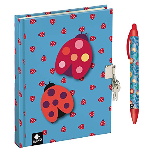 Busquets Diario candado boligrafo Ladybug