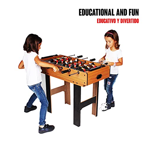 Calma Dragon 6611, Mesa Multijuegos, 4 en 1, (Medidas: 87 x 43 x 73cm) Billar, Ping Pong, Hockey y Futbolín, Regalo ideal para toda la Familia, Multigame para Adultos y Niños, Juego