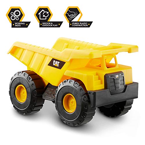 Caterpillar Construction Fleet Dump Truck Vehiculo de construcción, Color Amarillo (Funrise International 82021)